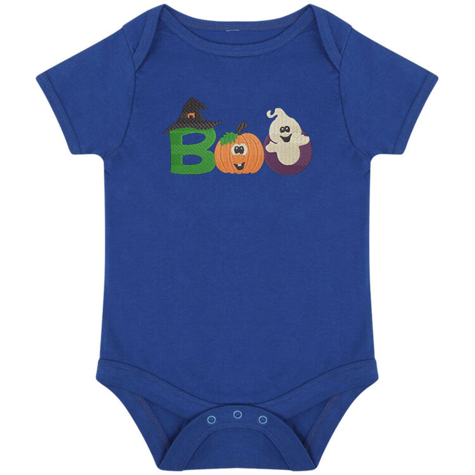 Boo-Embroidered-Short-Sleeve-Royal-Blue-Baby-Grow