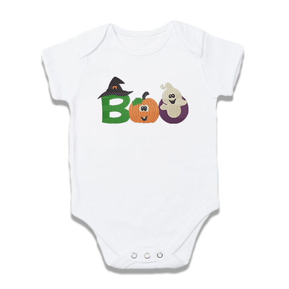 Boo-Embroidered-Short-Sleeve-White-Baby-Grow