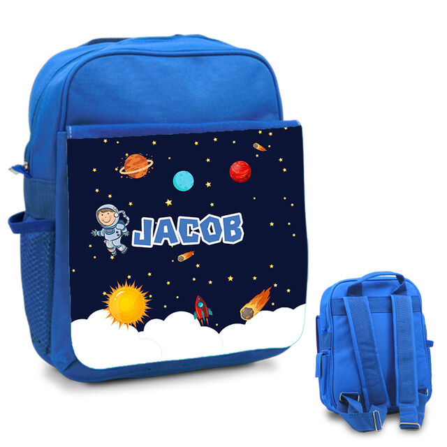 Children’s Personalised Space Theme Back Pack