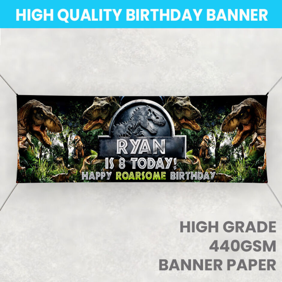 Personalised-Dinosaurs-Birthday-Banner-Example-5