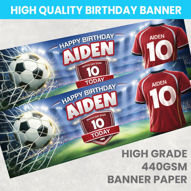 Football Birthday Banner