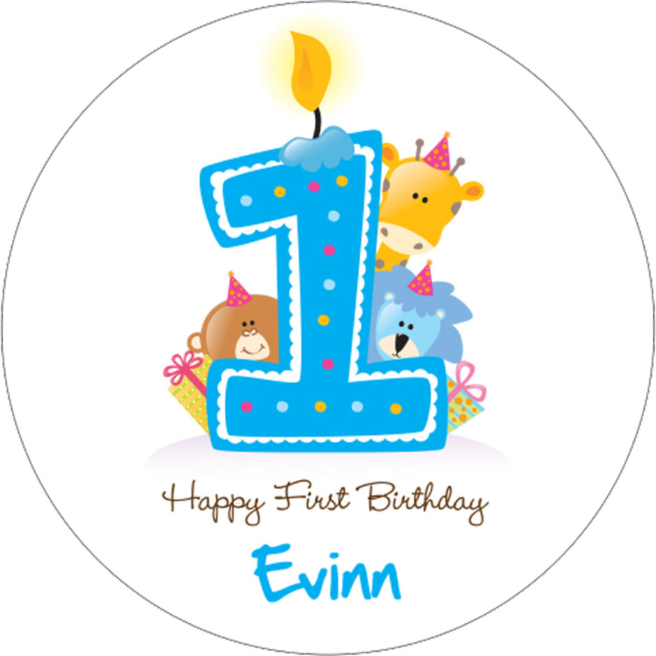 1st-Birthday-Personalised-Round-Edible-Cake-Topper-d