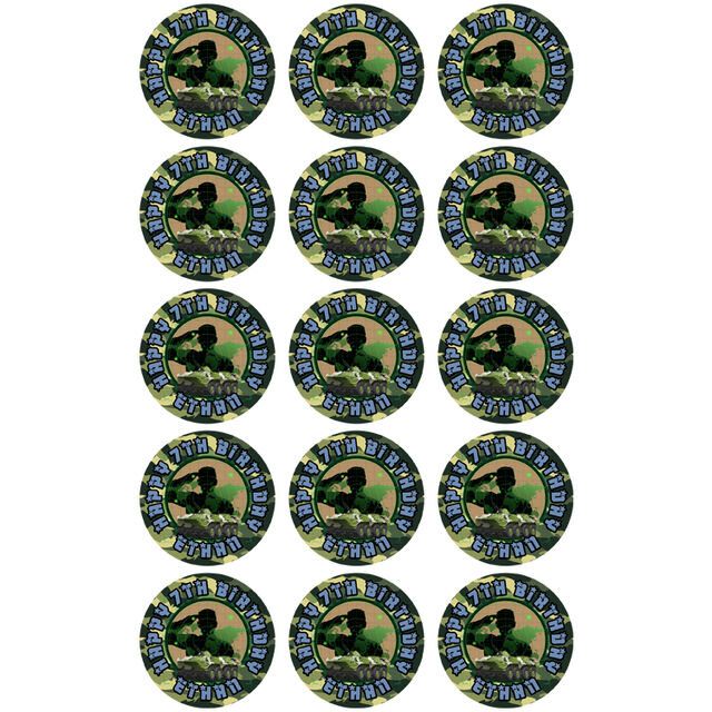 Army (Cupcake Toppers)