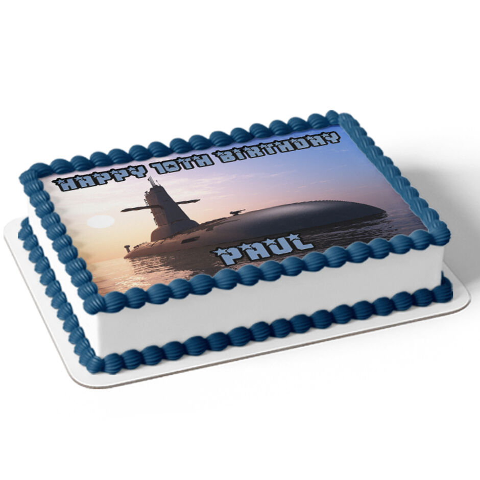 Nuclear-Submarine-Personalised-Rectangle-Edible-Cake-Topper-Cake-View