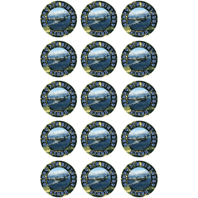 Spitfire (Cupcake Toppers)