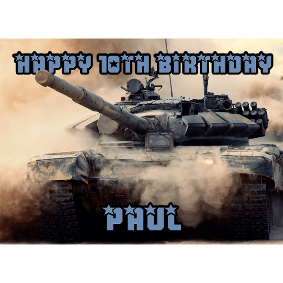 Tank-Personalised-Rectangle-Edible-Cake-Topper