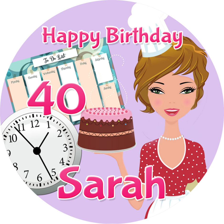 Baker-Personalised-Round-Edible-Cake-Topper