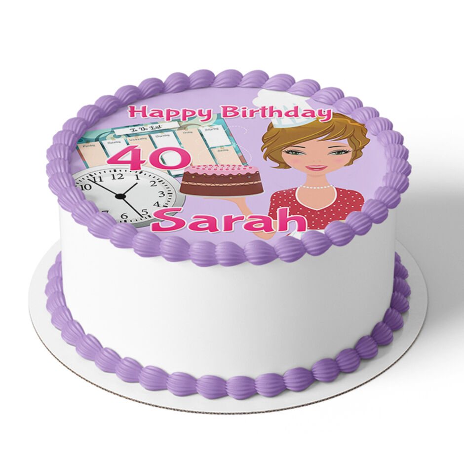 Baker-Personalised-Round-Edible-Cake-Topper-a