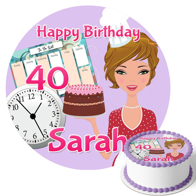 Baker (Round Cake Topper)