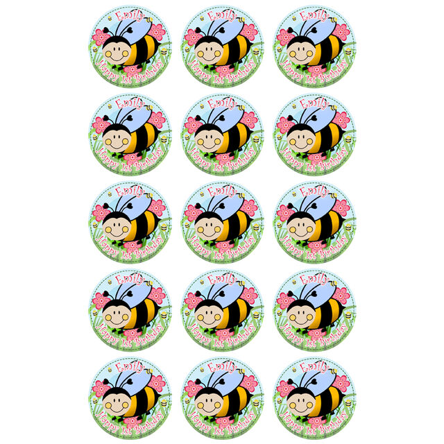 Bumble Bee (Cupcake Toppers)
