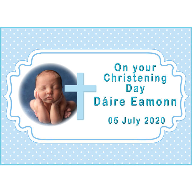 Christening (Rectangle Cake Topper)