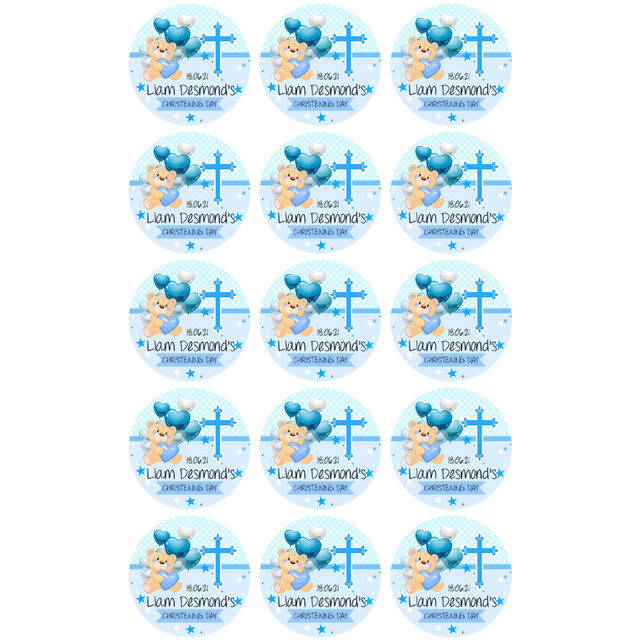 Cute Teddy (Cupcake Toppers)