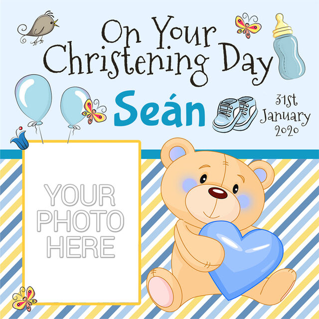 Cute Teddy (Square Cake Topper)