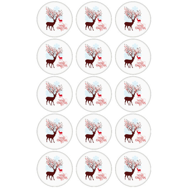 Merry Christmas (Cupcake Toppers)