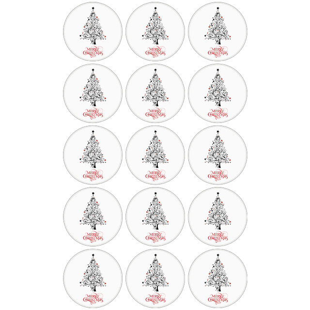 Merry Christmas (Cupcake Toppers)