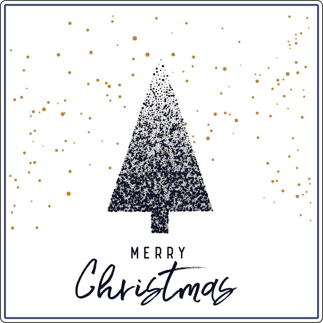 Merry Christmas (Square Cake Topper)