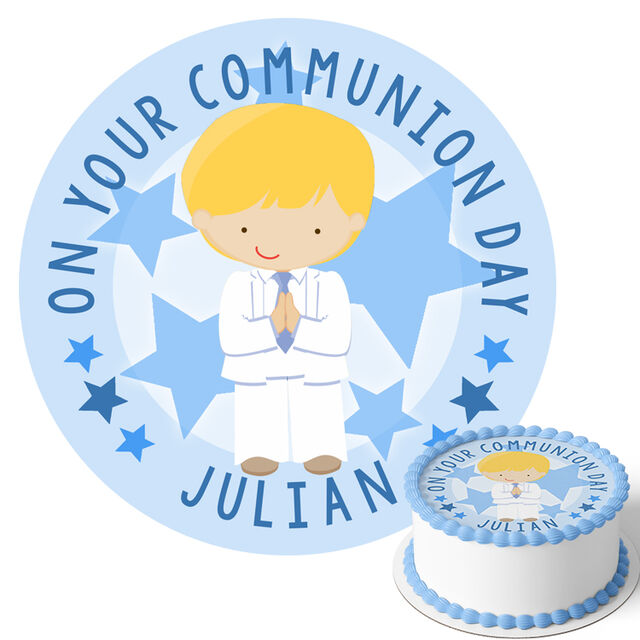 On Your Communion Day (Round Cake Topper)
