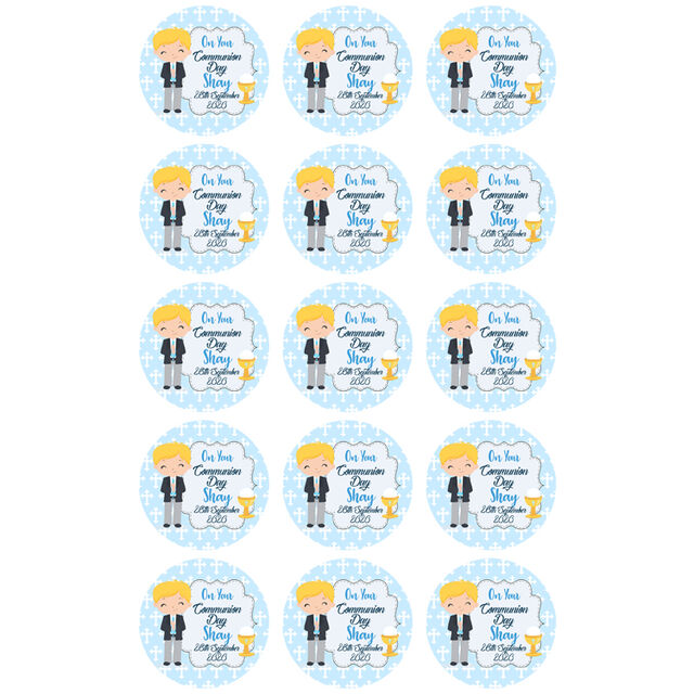 On Your Communion Day (Cupcake Toppers)