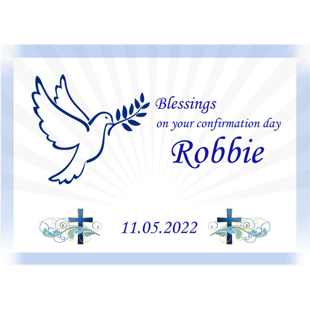 Confirmation Day (Rectangle Cake Topper)