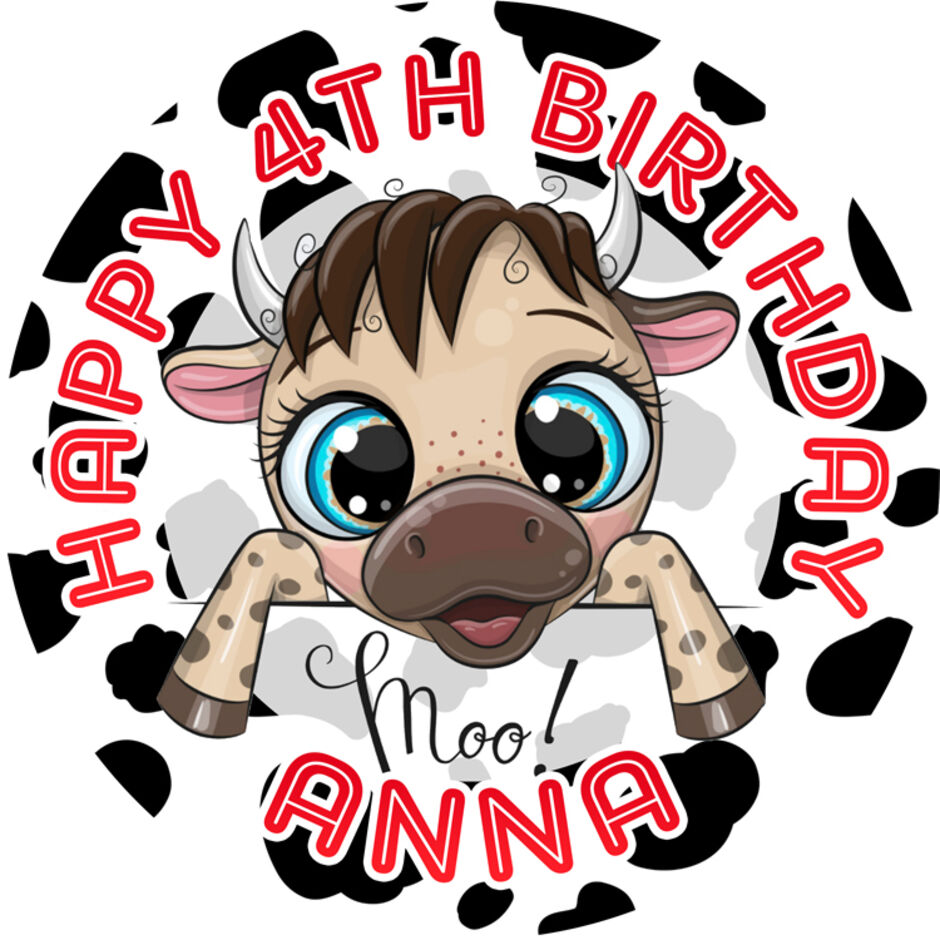 Cute-Cow-Personalised-Round-Edible-Cake-Topper