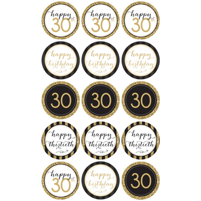 30th Birthday (Cupcake Toppers)