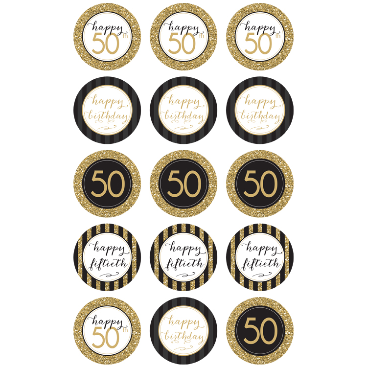 50th-birthday-cupcake-toppers for Free Printable 50th Cupcake Toppers 50th Birthday (Cupcake Toppers) for Free Printable 50th Cupcake Toppers