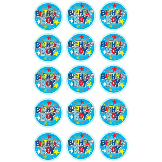 Birthday Boy (Cupcake Toppers)