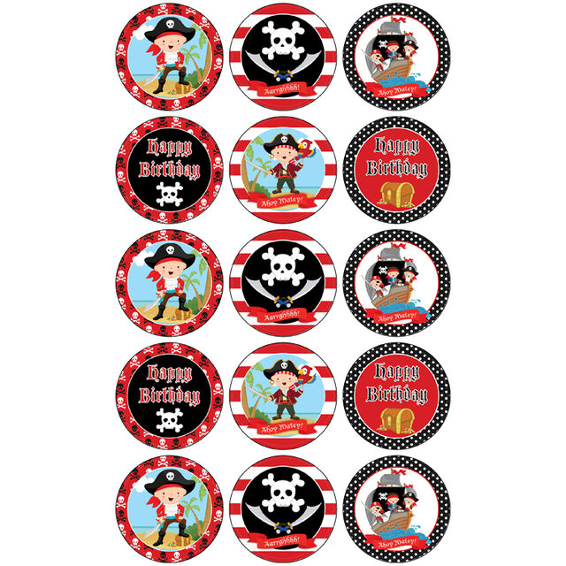 Pirates (Cupcake Toppers)