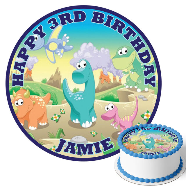 Dinosaur (Round Cake Topper)