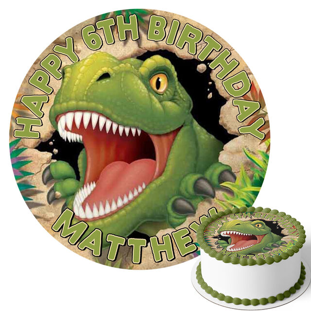 T Rex (Round Cake Topper)