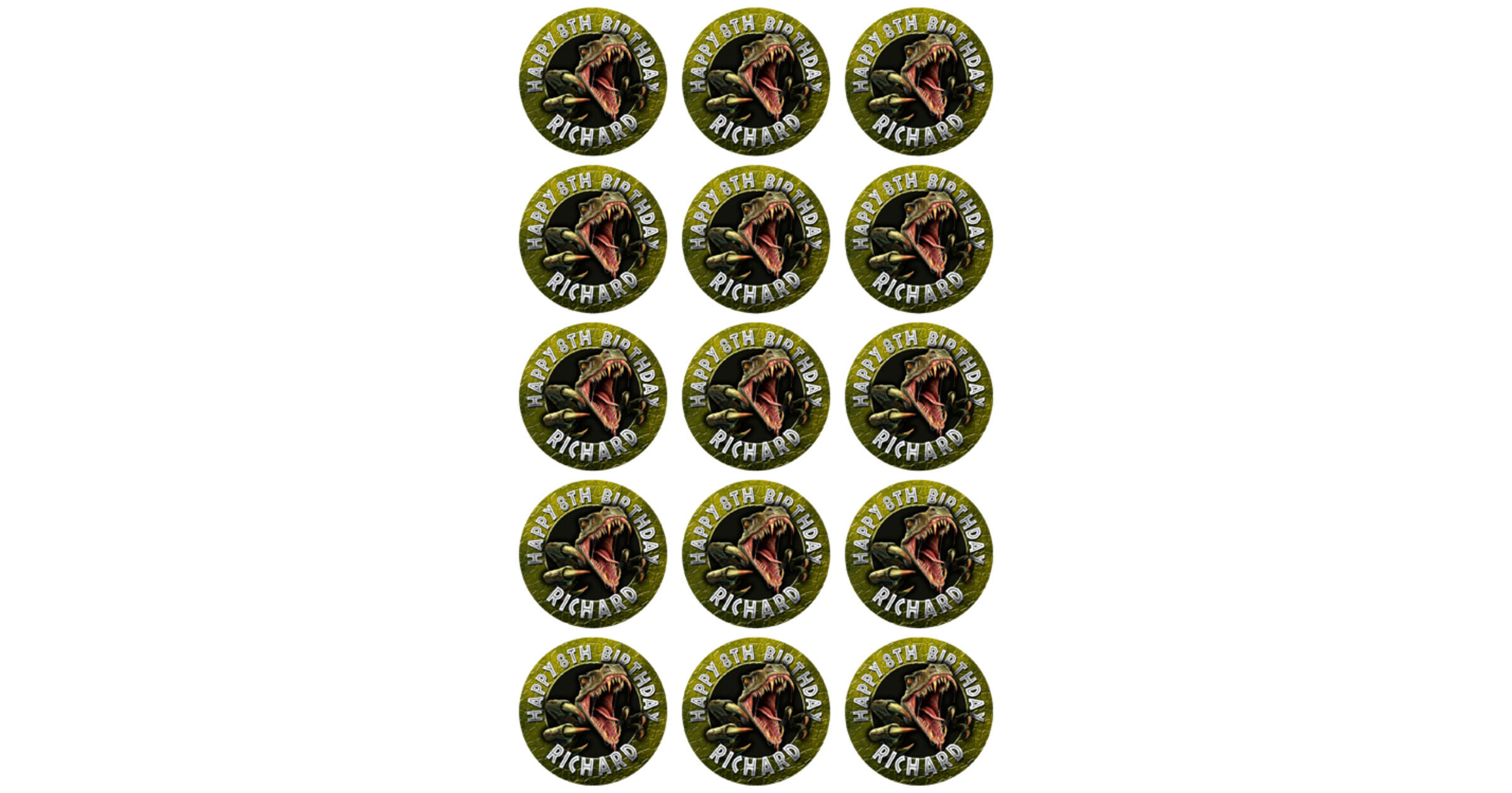 Velociraptor (Cupcake Toppers)