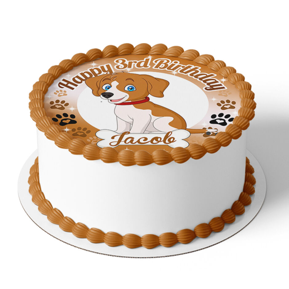 Cute-Puppy-Dog-Personalised-Round-Edible-Cake-Topper-a