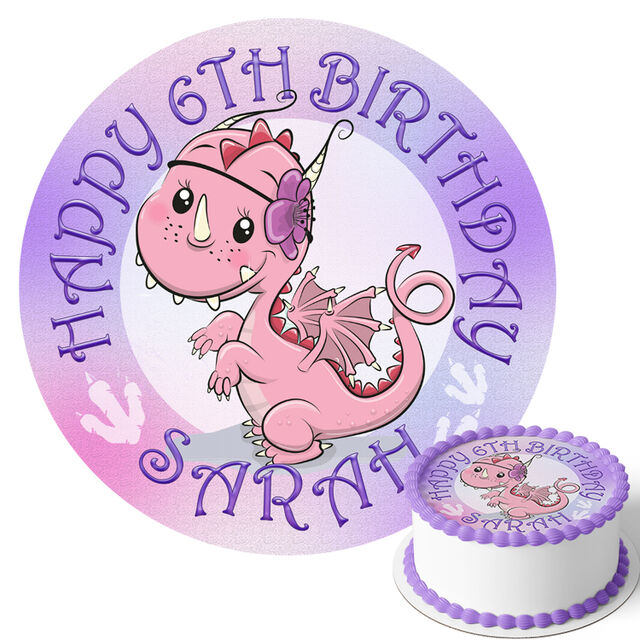 Dragon (Round Cake Topper)