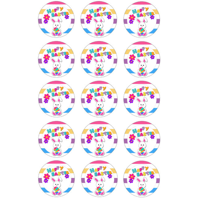 Happy Easter (Cupcake Toppers)