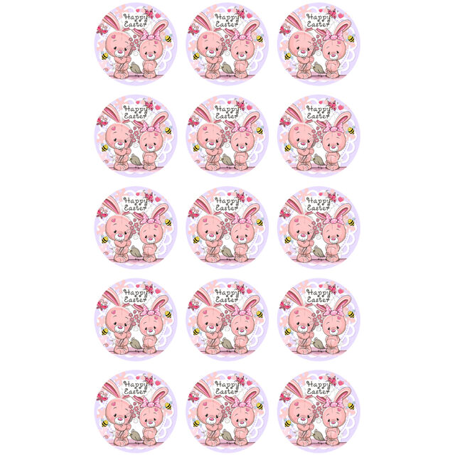 Happy Easter (Cupcake Toppers)