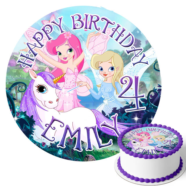 Fairies (Round Cake Topper)