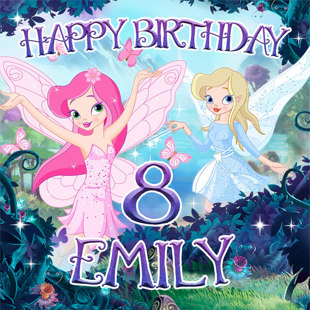 Fairies (Square Cake Topper)