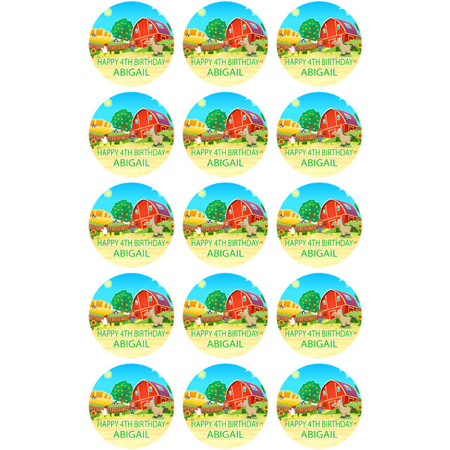 Farm Animals (Cupcake Toppers)