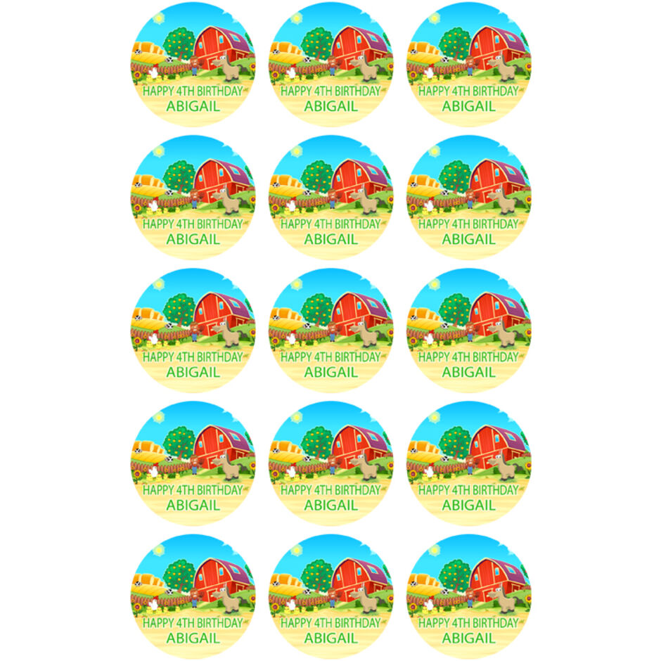 Farm-Animals-Personalsied-Edible-Cupcake-Toppers