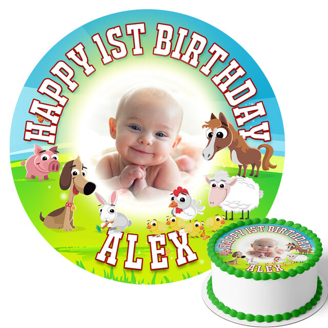 Farm Yard (Round Cake Topper)