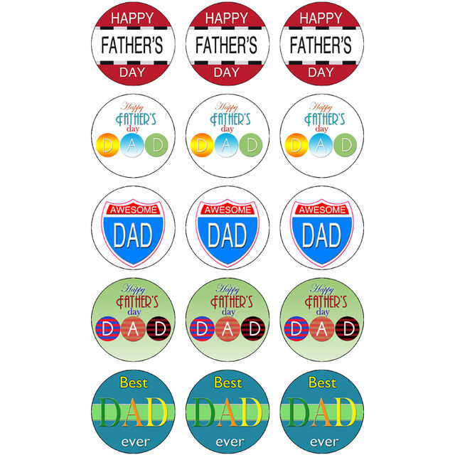 Father's Day (Cupcake Toppers)