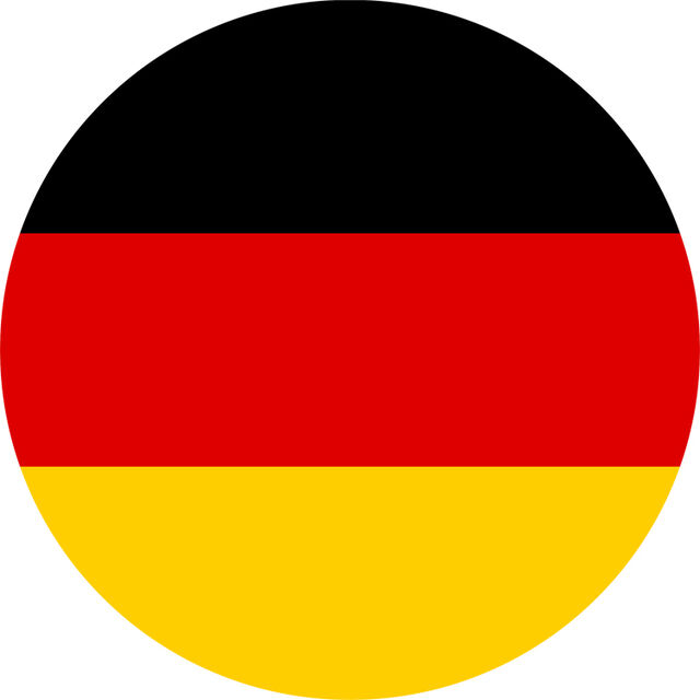 German Flag (Round Cake Topper)