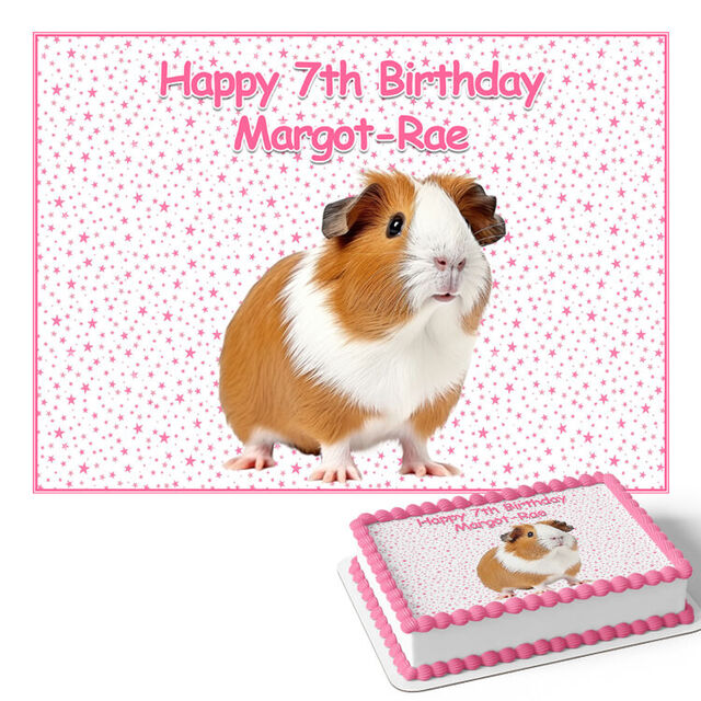 Guinea Pigs (Rectangle Cake Topper)