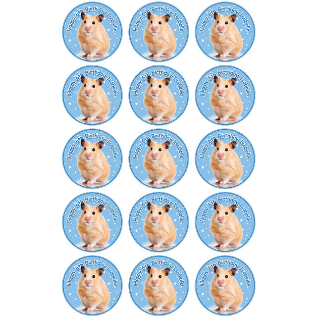 Hamster (Cupcake Toppers)