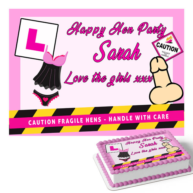 Hen Party (Rectangle Cake Topper)
