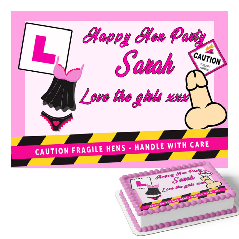 Hen-Party-Pensonalised-Rectangle-Edible-Cake-Topper-Main-Image