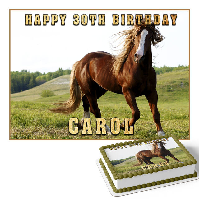 Horse (Rectangle Cake Topper)