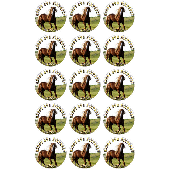 Horse (Cupcake Toppers)