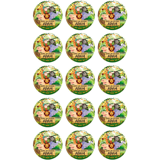 Jungle Safari Animals (Cupcake Toppers)
