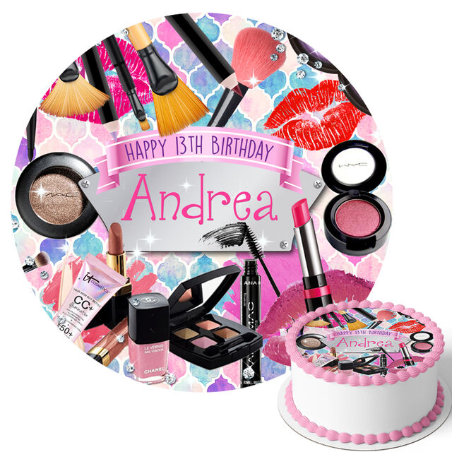 Makeup (Round Cake Topper)